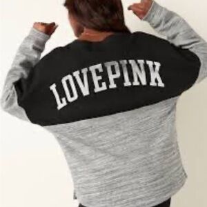 PINK Victoria’s Secret Black & Grey Sweatshirt – Size S